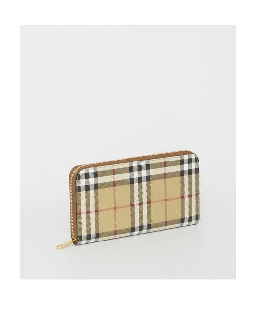 Burberry Natural Logo Zipper Wallet