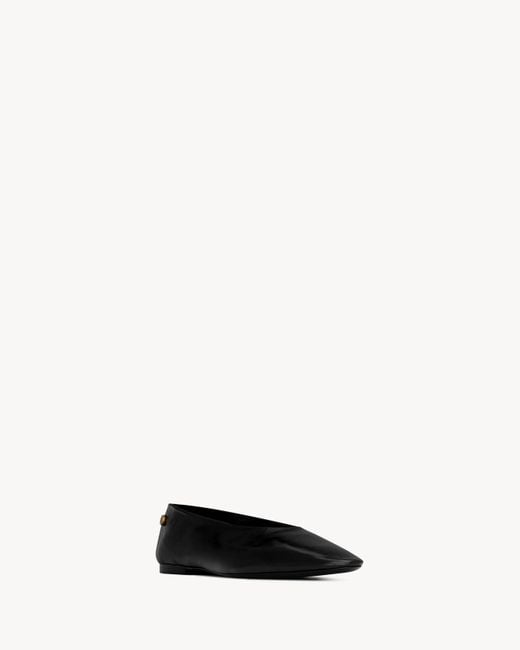 Saint Laurent Black Sao Pointed-Toe Loafers