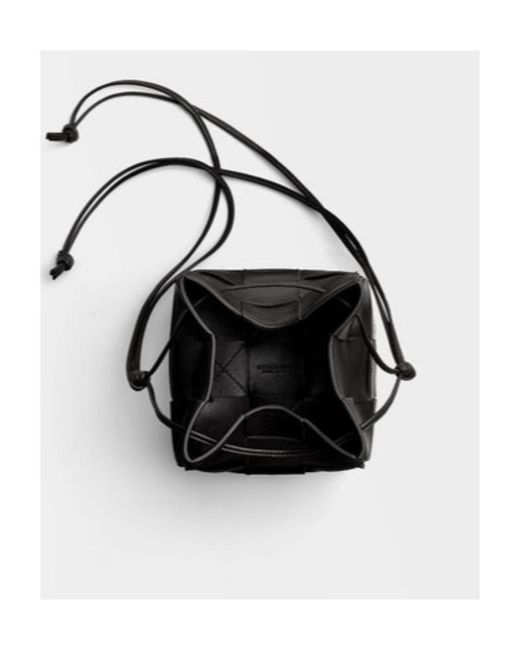 Bottega Veneta Black Cassette Small Shoulder Bag