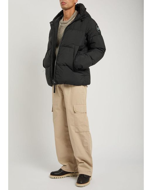 Canada Goose Black Crofton Padded Shell Jacket for men