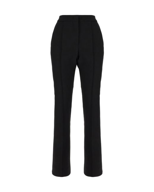 Sportmax Black Pleated Casual Pants