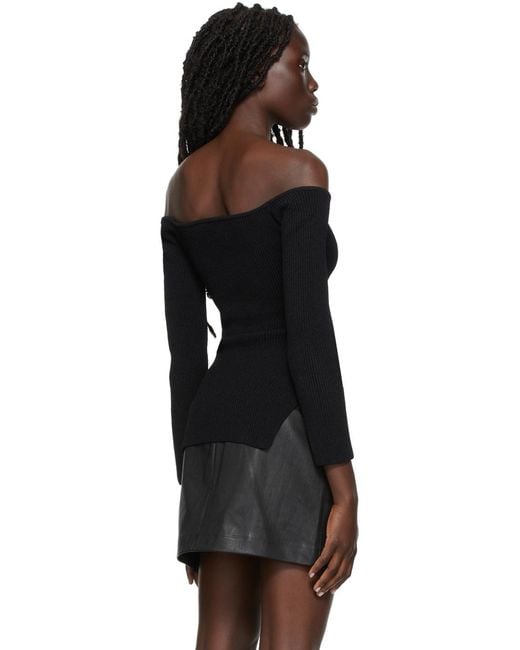 Khaite Black Knitted Pullover