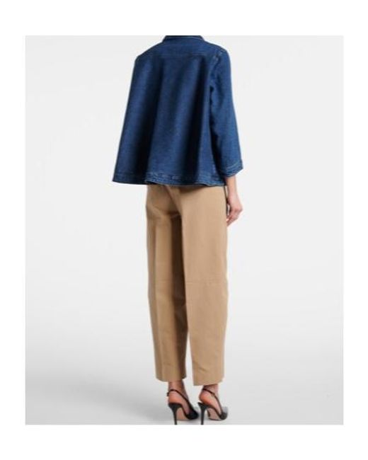 Altuzarra Blue Double-Breasted Denim Jacket