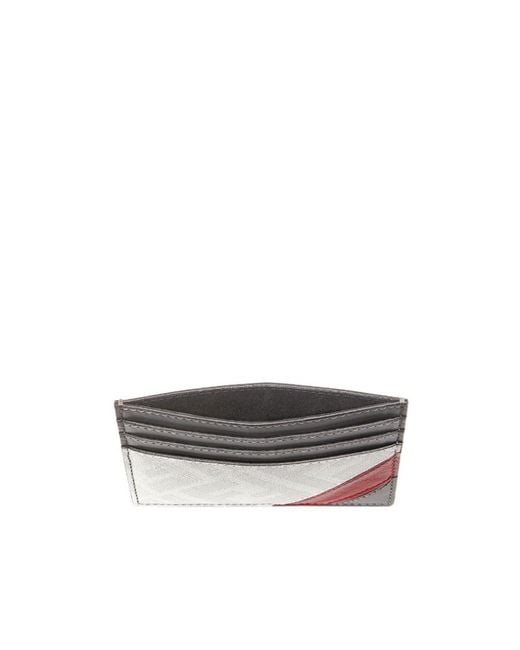 Fendi White Fabric Card Holder for men