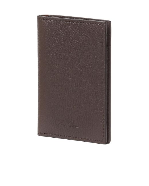Loro Piana Brown Extra Bifold Card Holder for men