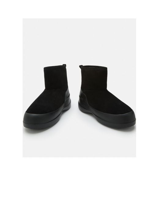 Moon Boot Black Mezzaluna Rain Boots