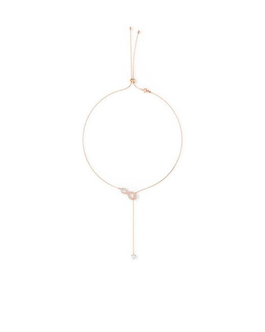 Swarovski White Endless Symbol Necklace