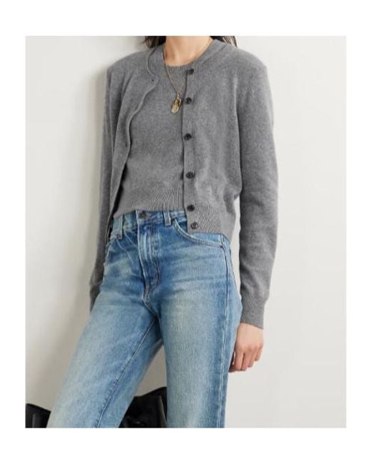 Nili Lotan Gray March Cashmere Cardigan