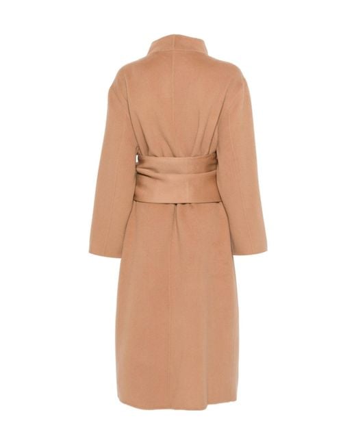 AYA MUSE Natural Belted Felted Coat
