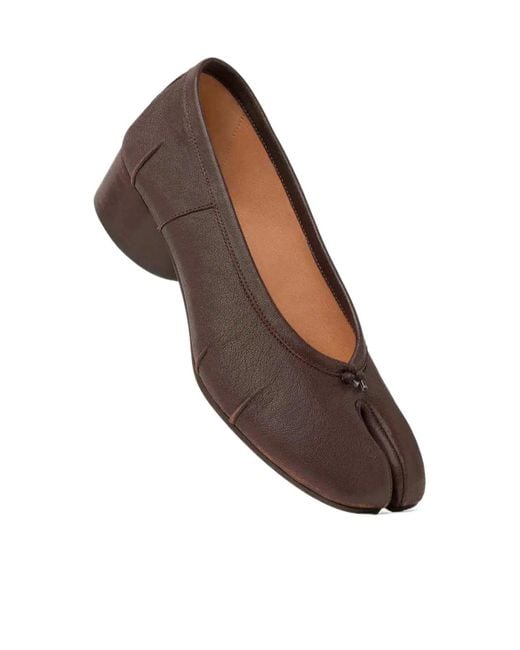 Maison Margiela Brown Tabi Toe Heeled Shoes