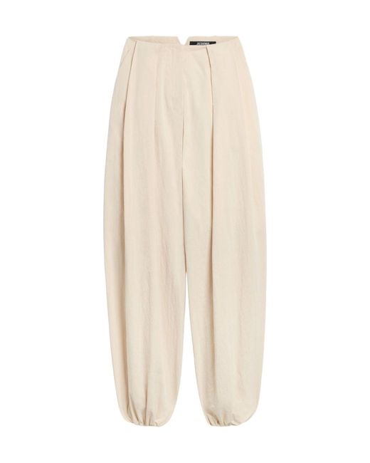 Jacquemus White The Melao Pleat Detailed Pants