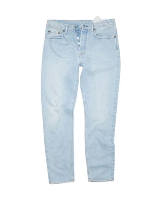 Acne Blue Slim-Fit River Jeans for men