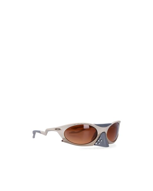 Oakley White Geometric Sunglasses for men