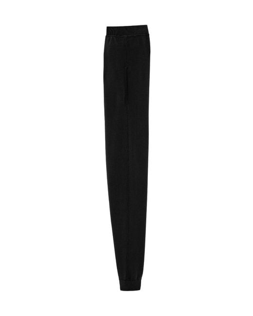 Saint Laurent Black High Waist Track Pants