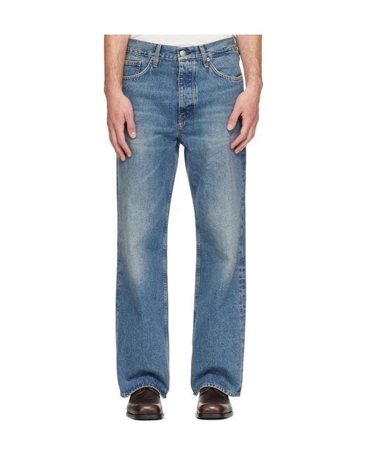 sunflower Blue Wide Leg Jeans for men
