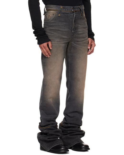 Egonlab Gray Fitted Jeans for men