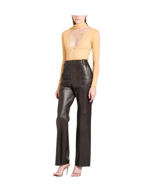 Jacquemus Natural Solid Colour Bodysuits