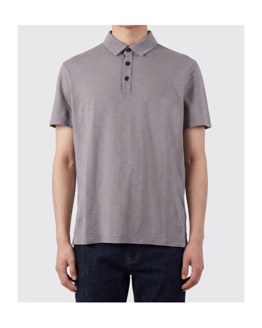 Dondup Gray Slim Jersey Polo Shirt for men
