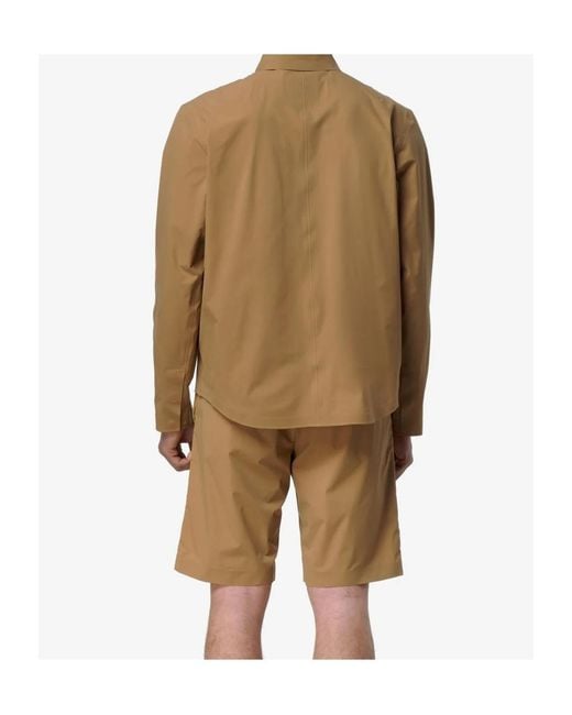 K-Way Brown Sharrie Technical Overshirt for men