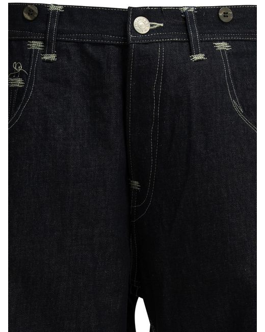 Junya Watanabe Black X Levi's 5-Pocket Workwear Jeans Wide Leg Jeans for men
