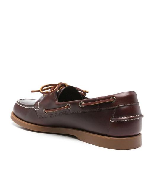 Sebago Brown Round Toe Business Casual Shoes for men