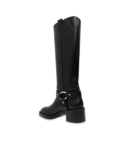 Stuart Weitzman Black Round Toe Boots