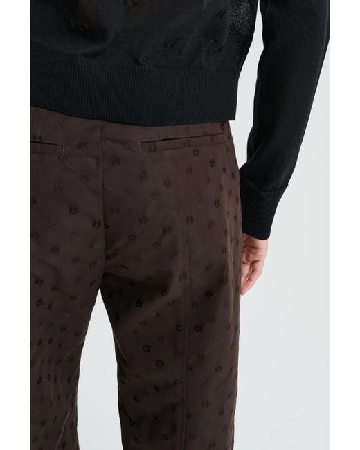 CECILIE BAHNSEN Black Casual Pants With Belt Loops