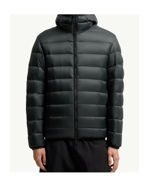 Moncler Black Alrai Hooded Short Down Jacket for men