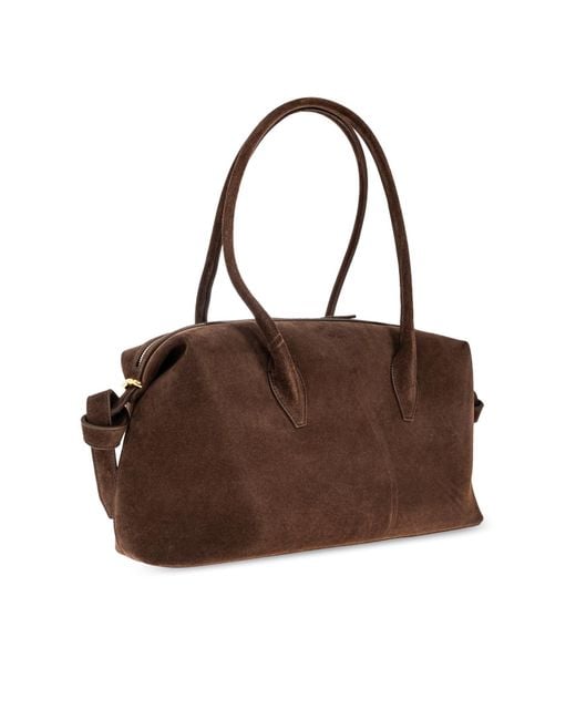 Yuzefi Brown Brioche Shoulder Bag
