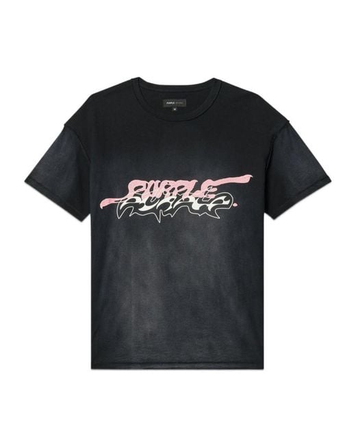 Purple Brand Black Double Trouble T-Shirt for men