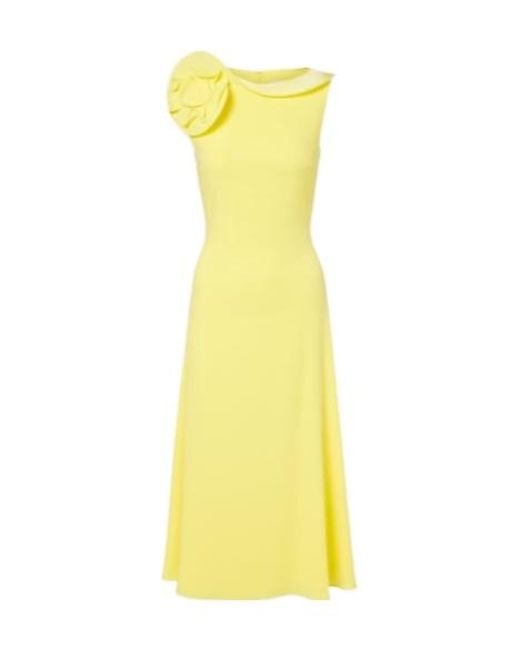 Roland Mouret Yellow Sleeveless Dress