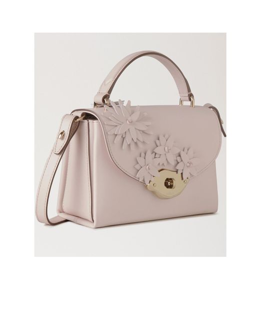 Mulberry Pink Small Lana Top Handle Shoulder Bag