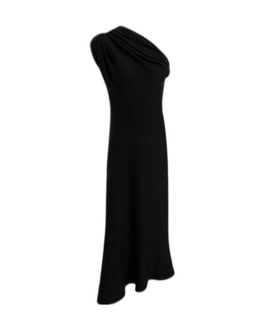 Khaite Black Asymmetric Dress