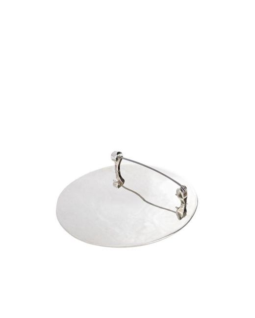 Jil Sander Metallic Logo-Engraved Brooch