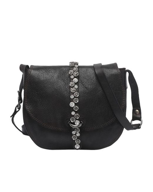 Campomaggi Black Flap Shoulder Bag
