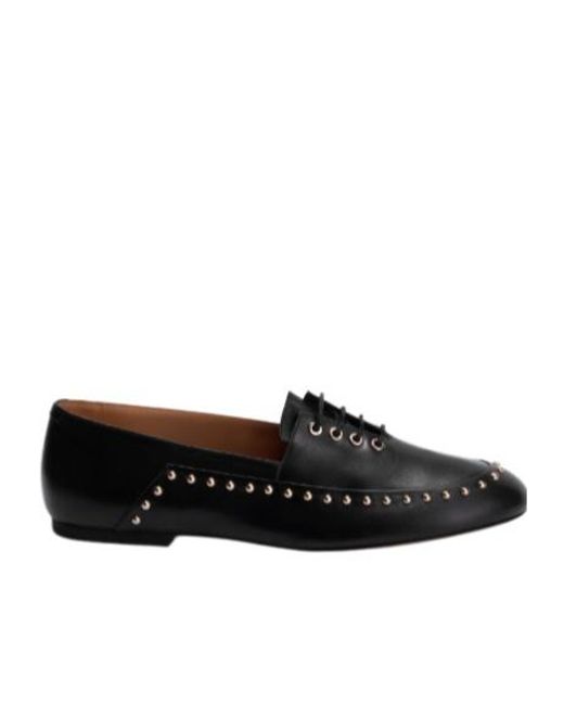 Jil Sander Black Elyss Studded Flat Shoes
