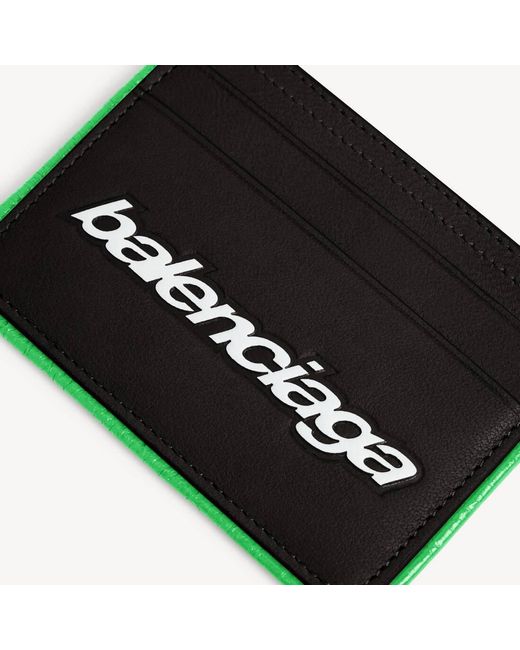 Balenciaga Black Biker Card Holder for men