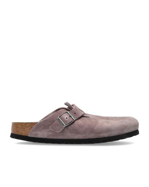 Birkenstock Brown Boston Soft Footbed Clogs for men