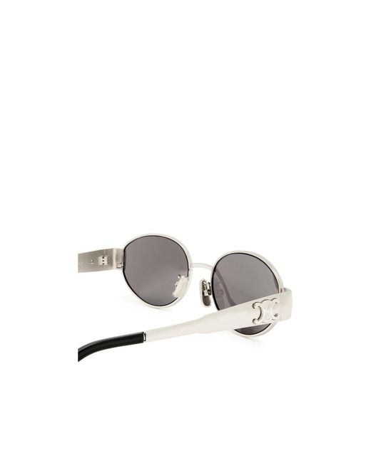 Céline White Metal Sunglasses