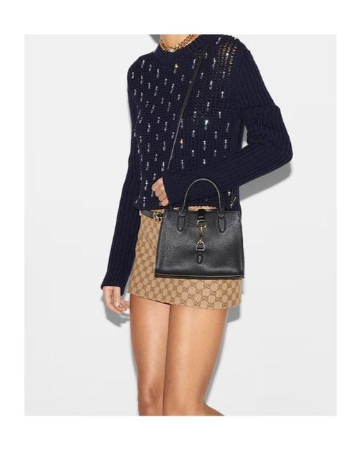 Gucci Black Jackie Small Tote Bag