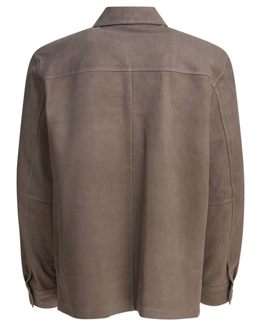 Vince Brown Suede Lambskin Jacket for men