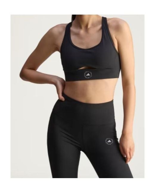 Adidas By Stella McCartney Black Yoga Bra