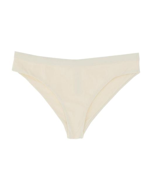 Jil Sander White Stretch Bikini Briefs