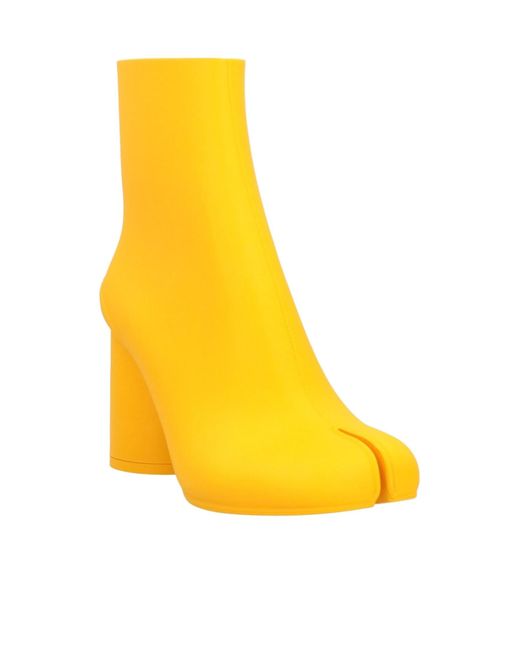 Maison Margiela Yellow Minimalist Ankle Boots