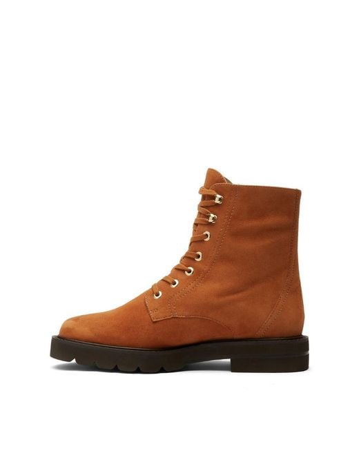 Stuart Weitzman Brown Mila Lift Booties