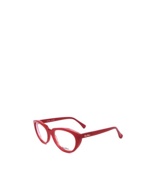 Max Mara Red Cat-Eye Glasses