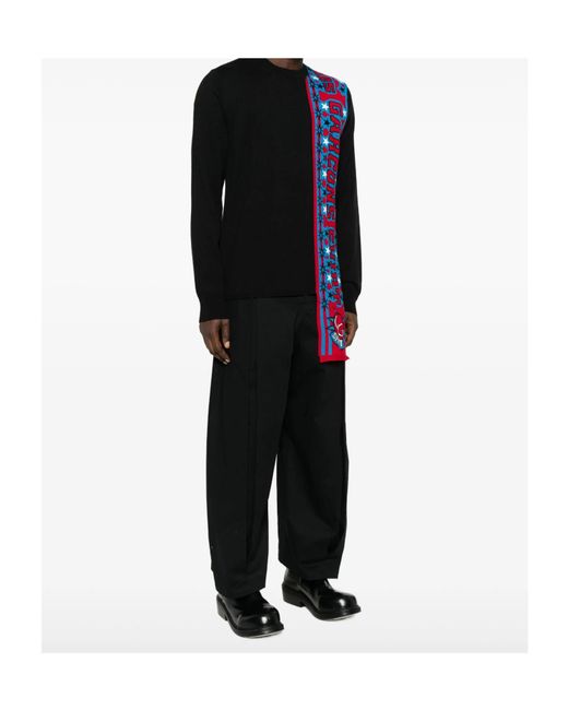 Comme des Garçons Blue Soccer Scarf Sweater for men