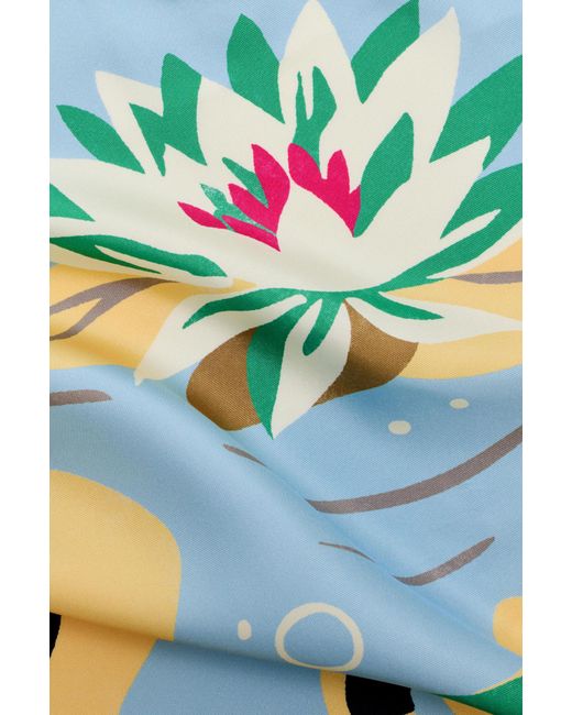 Loewe White Double-Sided Silk Scarf