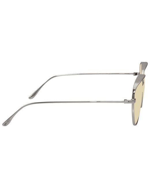 Jimmy Choo Metallic Eyewear Round Frame Sunglasses