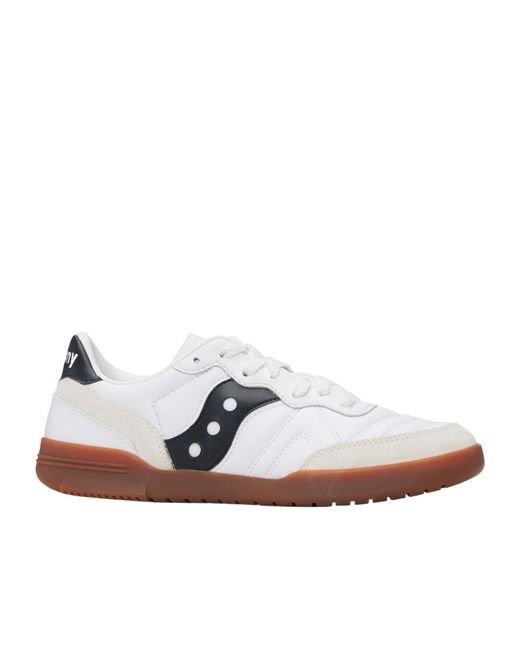 Saucony White 586I Leather Sneakers for men